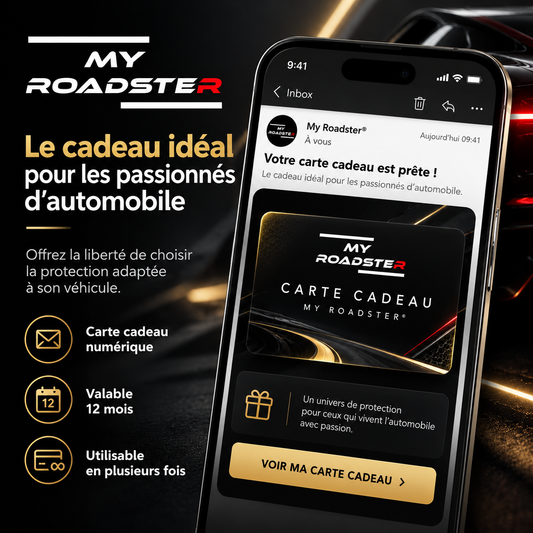 Carte cadeau numérique My Roadster® pour passionné d’automobile